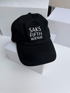 Saks Fifth Avenue Department Store Branded Employee Ball Cap Hat Embroidered